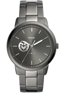 Fossil Colorado State Rams Minimalist Stainless Steel Mens Watch