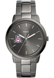 Fossil Arizona Wildcats Minimalist Stainless Steel Mens Watch