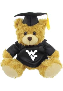 West Virginia Mountaineers Jardine  Graduation Bear Plush - Black