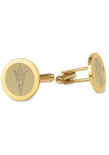 Arizona State Sun Devils Gold Mens Cufflinks