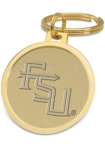 Florida State Seminoles Gold Medallion Keychain - Gold