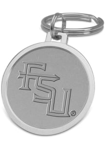Florida State Seminoles Silver Medallion Keychain - Silver