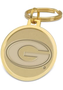 Georgia Bulldogs Gold Medallion Keychain - Gold