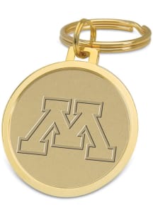 Minnesota Golden Gophers Gold Medallion Keychain - Gold