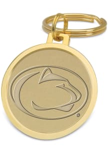 Penn State Nittany Lions Gold Medallion Keychain - Gold