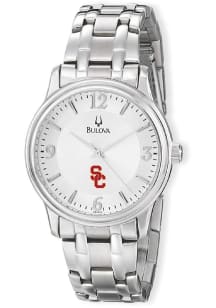 Bulova USC Trojans Silver Mens Watch