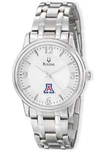 Bulova Arizona Wildcats Silver Mens Watch