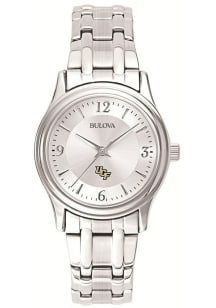 Bulova UCF Knights Silver Womens Watch