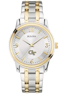 Bulova GA Tech Yellow Jackets Classic Two Tone Mens Watch