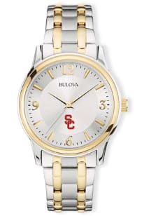 Bulova USC Trojans Classic Two Tone Mens Watch