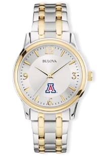 Bulova Arizona Wildcats Classic Two Tone Mens Watch