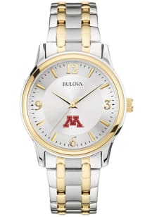 Bulova Minnesota Golden Gophers Classic Two Tone Mens Watch