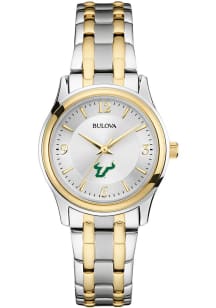 Bulova South Florida Bulls Two Tone Womens Watch