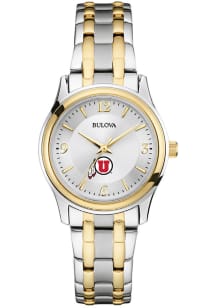 Bulova Utah Utes Two Tone Womens Watch