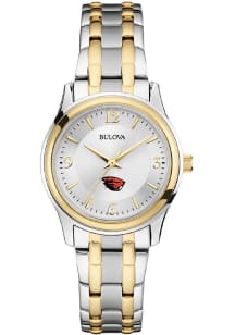 Bulova Oregon State Beavers Two Tone Womens Watch