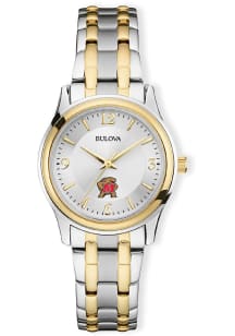 Bulova Maryland Terrapins Two Tone Womens Watch