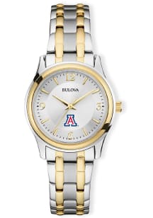 Bulova Arizona Wildcats Two Tone Womens Watch