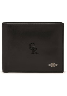 Colorado Rockies Leather Passcase Mens Business Accessories