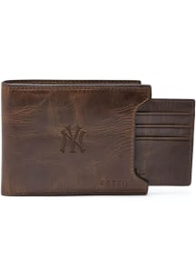 New York Yankees Leather Sliding 2 in 1 Mens Bifold Wallet