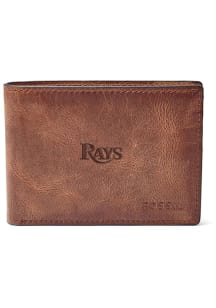Tampa Bay Rays Leather Front Pocket Mens Bifold Wallet