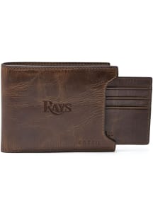 Tampa Bay Rays Leather Sliding 2 in 1 Mens Bifold Wallet