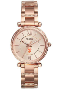 Fossil San Francisco Giants Carlie Stainless Steel Womens Watch