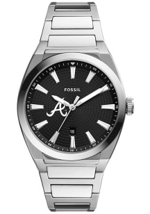 Fossil Atlanta Braves Everett Stainless Steel Mens Watch