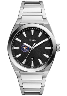Fossil Houston Astros Everett Stainless Steel Mens Watch