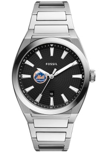 Fossil New York Mets Everett Stainless Steel Mens Watch