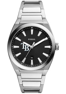 Fossil Tampa Bay Rays Everett Stainless Steel Mens Watch
