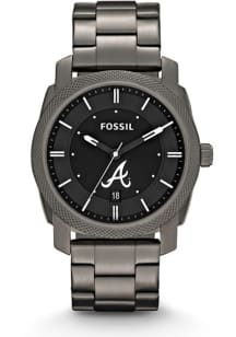 Fossil Atlanta Braves Machine Smoke Stainless Steel Mens Watch
