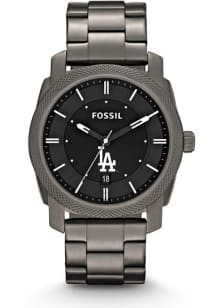 Fossil Los Angeles Dodgers Machine Smoke Stainless Steel Mens Watch