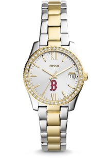Fossil Boston Red Sox Scarlette Stainless Steel Womens Watch