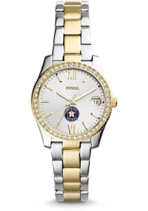 Fossil Houston Astros Scarlette Stainless Steel Womens Watch