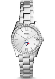 Fossil Toronto Blue Jays Scarlette Stainless Steel Womens Watch