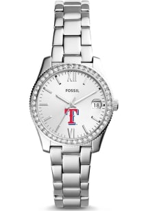 Fossil Texas Rangers Scarlette Stainless Steel Womens Watch