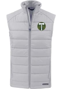 Cutter and Buck Portland Timbers Mens Grey Evoke Sleeveless Jacket