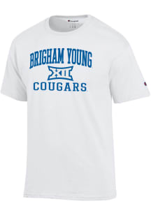 Champion BYU Cougars White B12 Arch Jersey Short Sleeve T Shirt