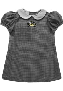 Vive La Fete Northern Kentucky Norse Toddler Girls Black Gingham Collar Short Sleeve Dress