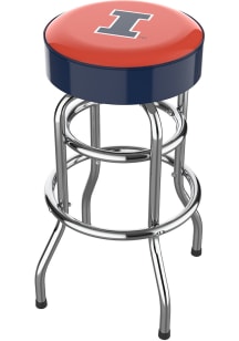 Illinois Fighting Illini 360 Swivel Pub Stool - Orange