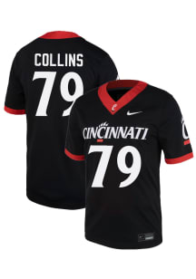 Luke Collins  Nike Cincinnati Bearcats Black NIL Name And Number Football Jersey