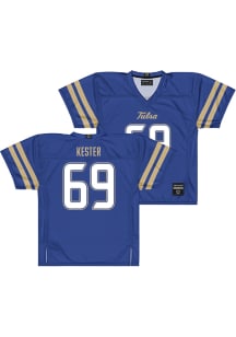 Ryley Kester  Campus Ink Tulsa Golden Hurricane Royal Blue NIL Football Jersey