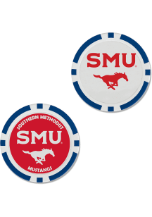 SMU Mustangs 2-Sided Poker Chip Golf Ball Marker