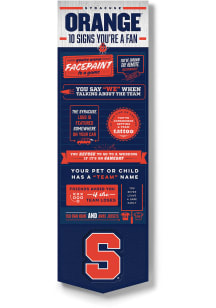 Syracuse Orange Wall Art Sign - Orange