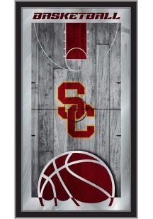 USC Trojans Basketball Hanging Back Bar Mirror