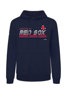 Levelwear Boston Red Sox Mens Navy Blue Podium Breaker Long Sleeve Hoodie