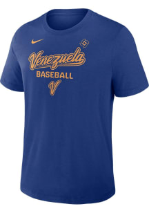 Nike Venezuela Blue Authentic Collection Early Work World Baseball Classic Short Sleeve Fashion T..