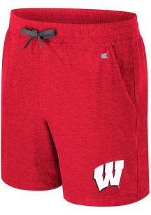 Colosseum Wisconsin Badgers Mens Red Cicero Shorts