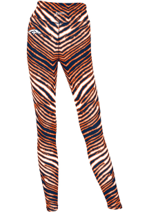 Denver Broncos Womens Orange Zebra Pants