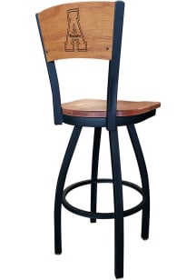 Appalachian State Mountaineers Maple Seat Maple Back Swivel Pub Stool - Brown